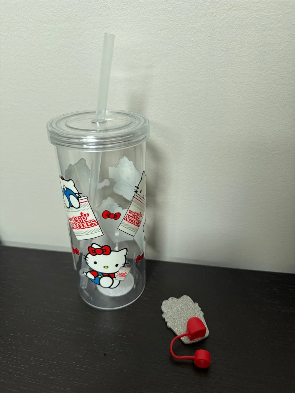 Hello Kitty Mint Green Mini Backpack with Cup Noodles Print
